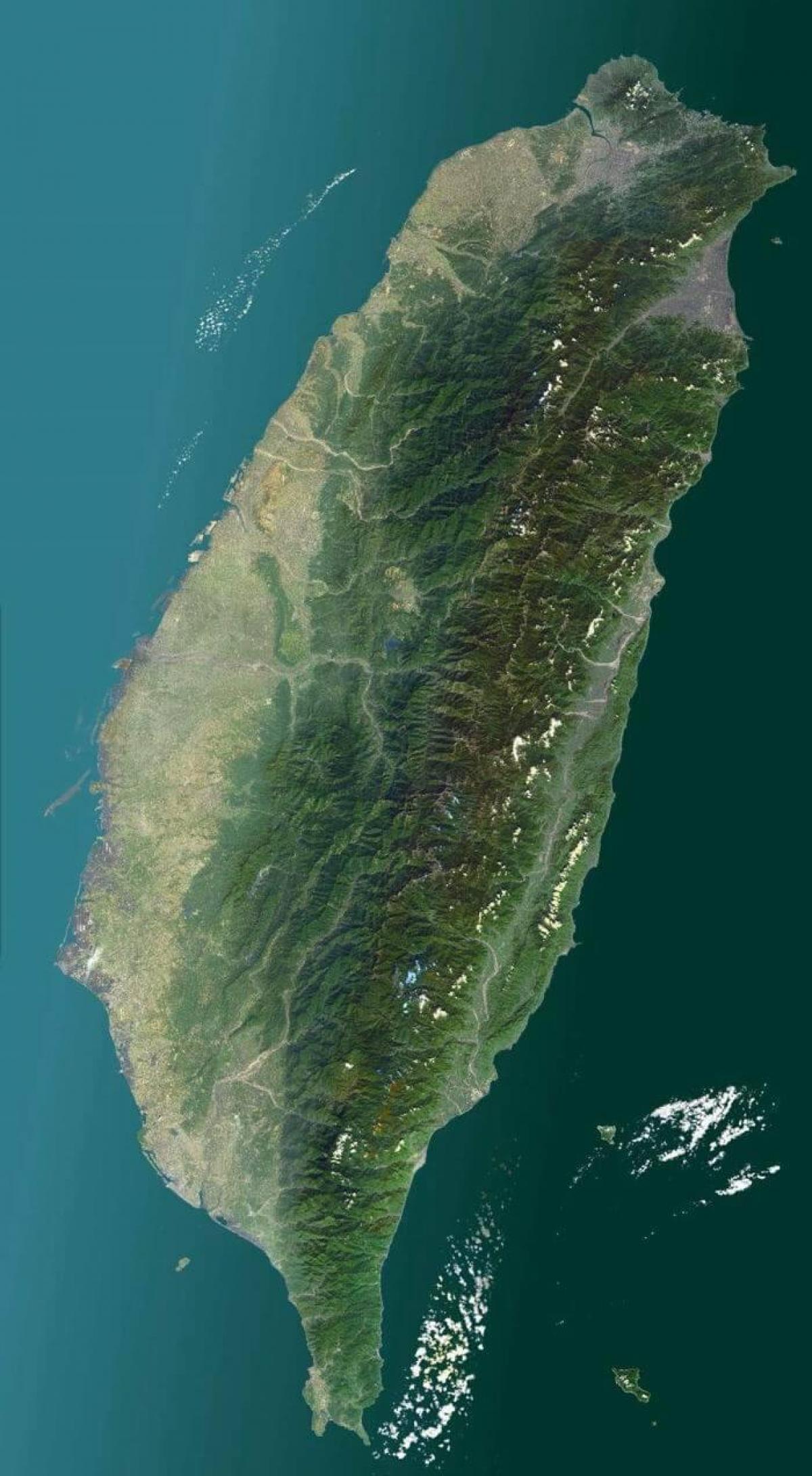 Kaart van Taiwan satelliet