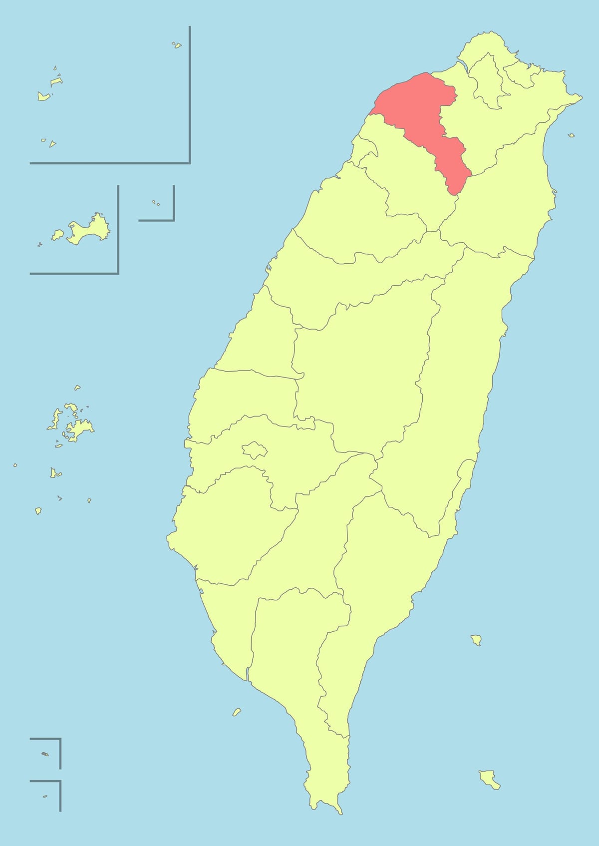 Taiwan taoyuan kaart