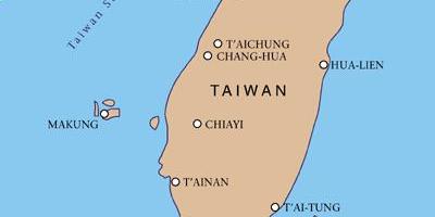 Taiwan international airport kaart